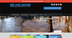 Desktop Screenshot of elitecreteaustralia.com.au