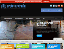 Tablet Screenshot of elitecreteaustralia.com.au